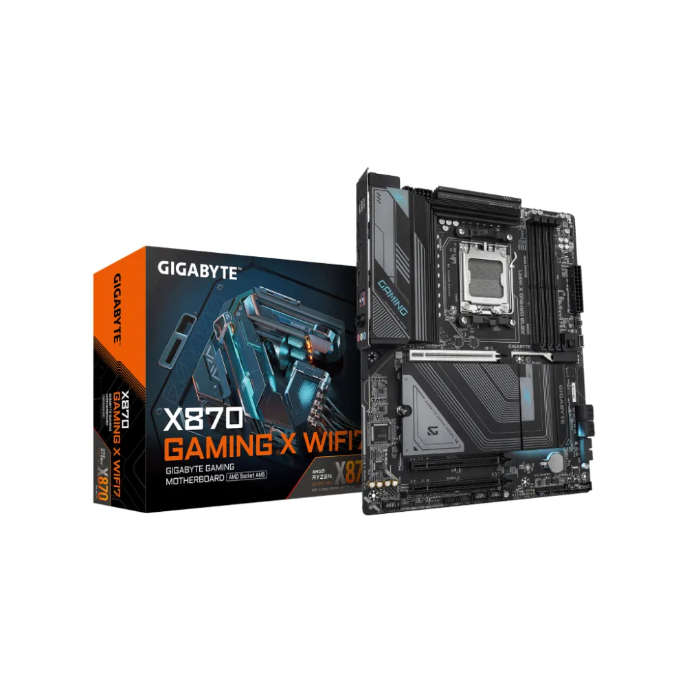 GIGABYTE AMD Ryzen MB X870 GAMING X WIFI7,4*DDR5 8200MT/s, 1*PCIe 5.0/3*M.2,USB4,DP,AM5,WIFI7,2.5GbE