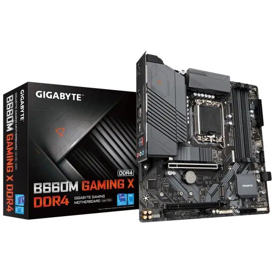 GIGABYTE INTEL MB B660M GAMING X D4,4*DDR4 4400MHz, 2*NVMe PCIe 4.0,HDMI/DP, 2.5GbE LAN, LGA 1700