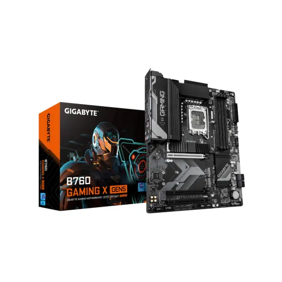 GIGABYTE INTEL MB B760 GAMING X GEN5 , 4*DDR5 7600MHz, 3*PCIe 4.0, HDMI/DP, 2.5GbE LAN, LGA 1700