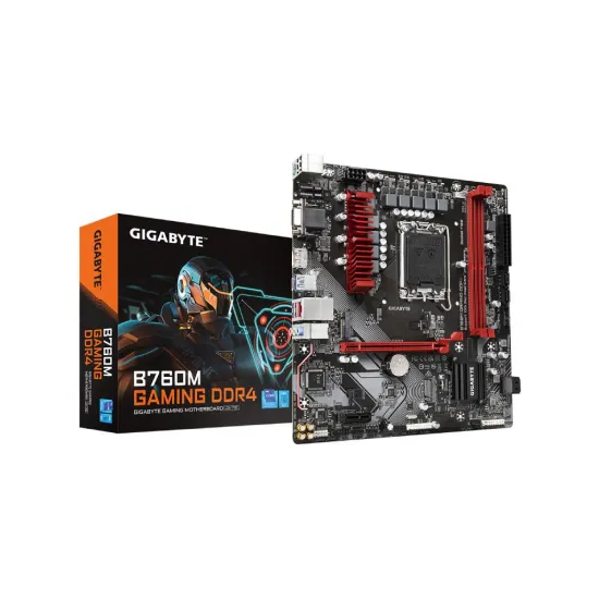 GIGABYTE INTEL MB B760M GAMING DDR4, 2*DDR4 5333MHz, 2*PCIe 4.0 x4 M.2, RAID, DP/HDMI/VGA, LGA 1700