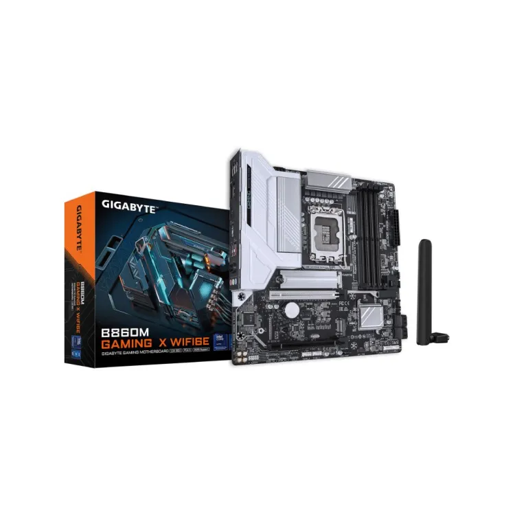 GIGABYTE INTEL MB B860M GAMING X WIFI6E, 4*DDR5 9200 MT/s,PCIe 5.0, DP/HDMI, 2.5GbE,LGA 1851, WiFi6E