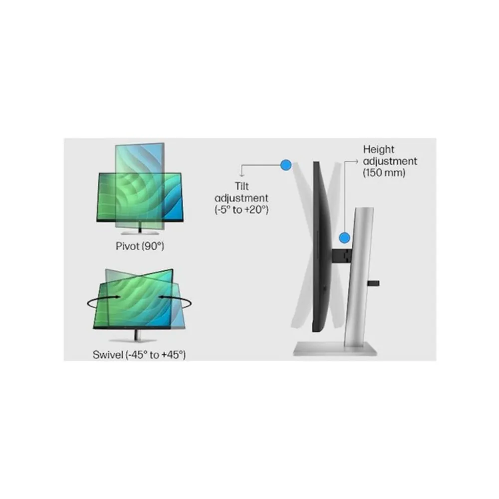 HP E27 G5 27 75Hz FHD/IPS/DP/HDMI/HA//Tilt/Swivel/Pivot/Black