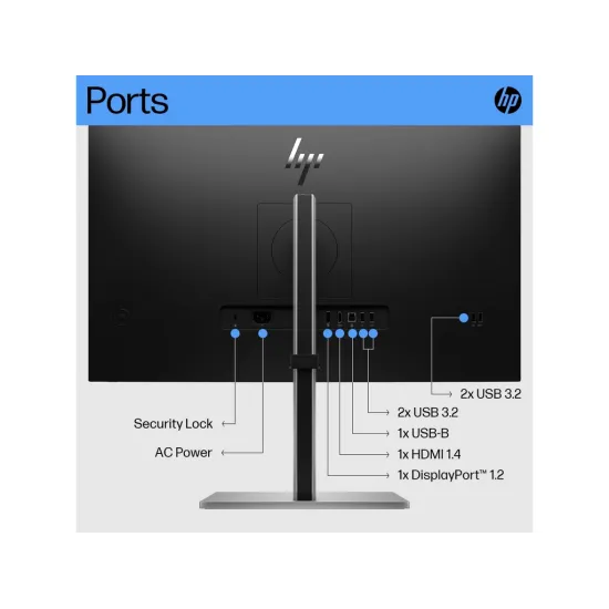 HP E27 G5 27 75Hz FHD/IPS/DP/HDMI/HA//Tilt/Swivel/Pivot/Black