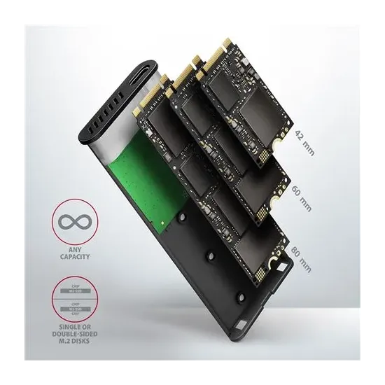 HDD Rack M.2 Sata- USB 3.2 Gen2, AXAGON, EEM2-SBC