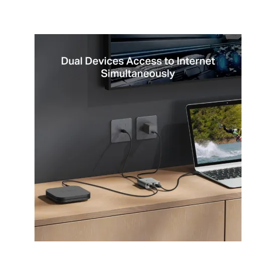 TP-LINK EH210 1 to 2 Gigabit Ethernet Splitter, Aluminum Alloy Case