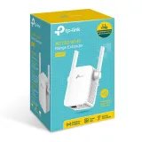 TP-LINK RE205 AC750 Wi-Fi Range Extender 433Mbps at 5GHz + 300Mbps at 2.4GHz, 2 fixed antennas