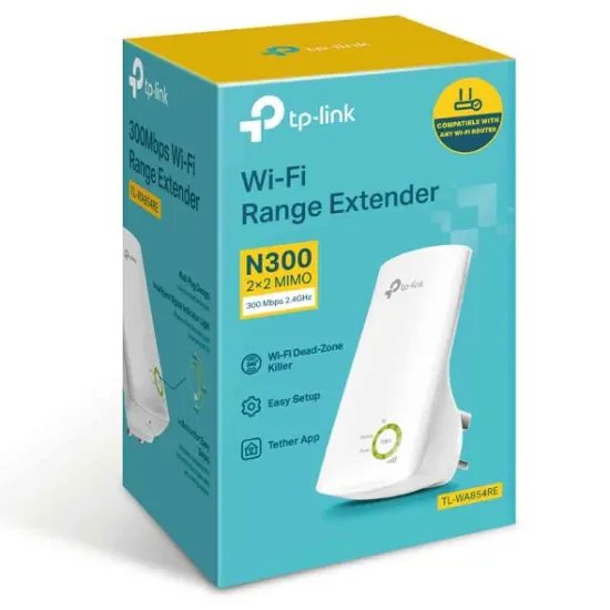 TP-LINK TL-WA854RE 300Mbps Wi-Fi Range Extender, 2 Internal Antennas