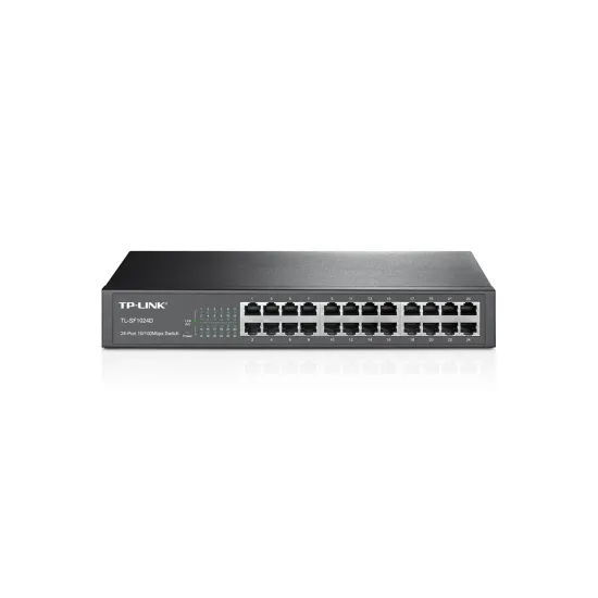 TP-LINK 24-Port 10/100Mbps Desktop/Rackmount Switch, TL-SF1024D, Standard 13-inch