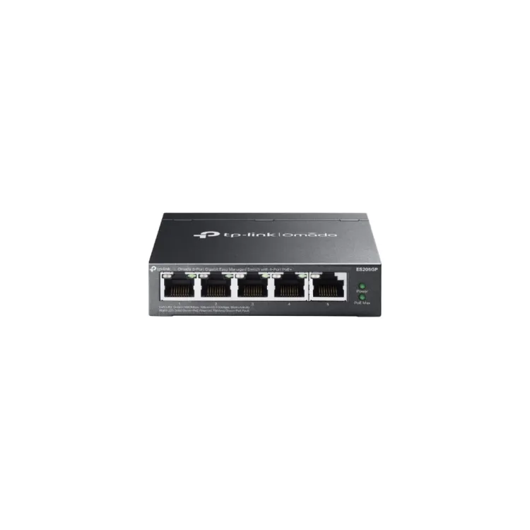 TP-LINK ES205GP Omada 5-Port Gigabit Easy Managed Switch with 4-Port PoE+, 65W Power Budget