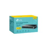 TP-LINK LS108GP 8-Port Gigabit Desktop Switch with 8-Port PoE+ , 62 W PoE Budget, Metal Casing