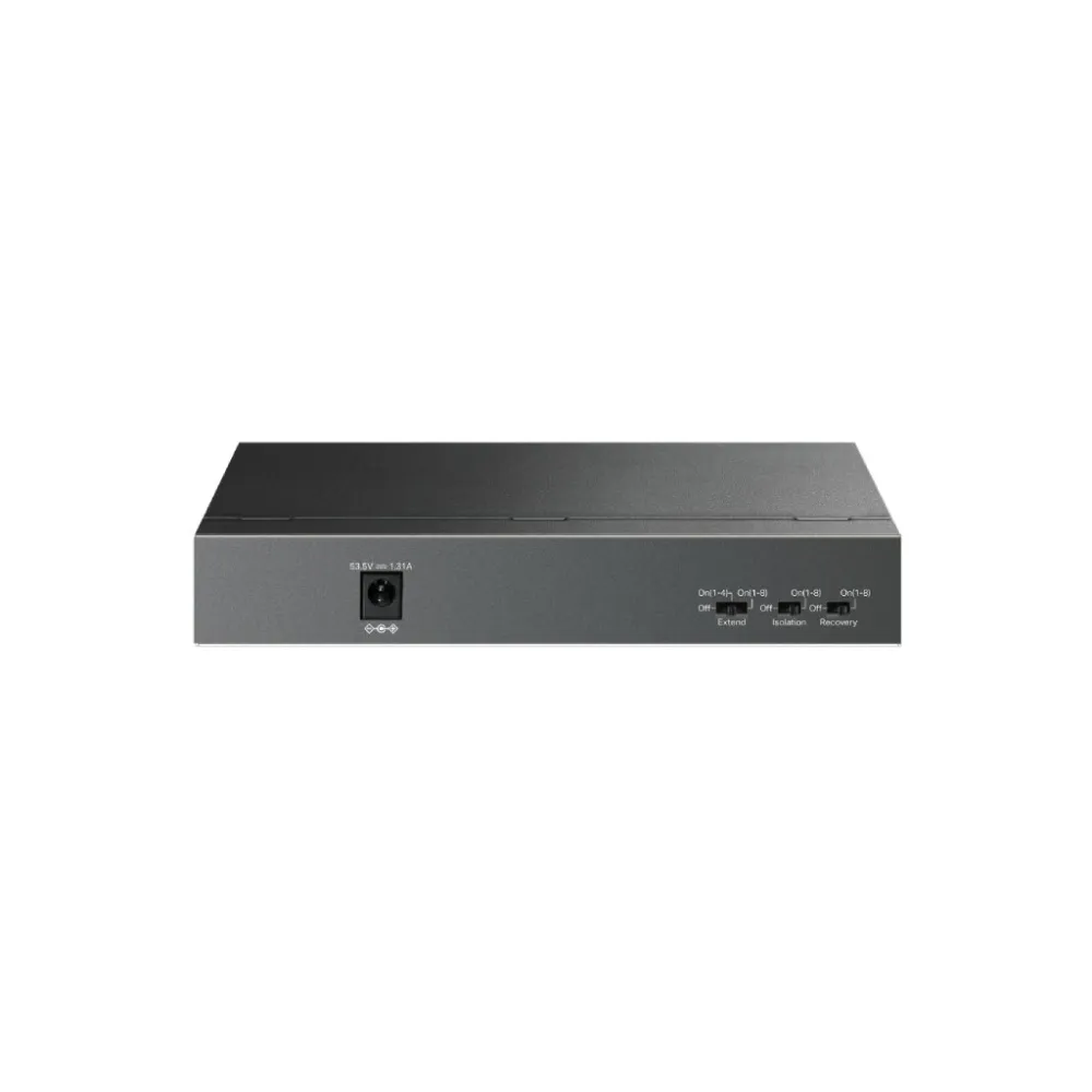 TP-LINK LS109P 9-Port 10/100Mbps Desktop Switch with 8-Port PoE+, 63 W PoE Budget, Up to 250 m