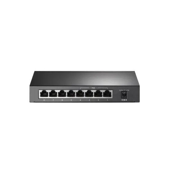 TP-LINK TL-SF1008P 8-Port 10/100Mbps Desktop Switch with 4-Port PoE+, 66 W