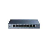 TP-LINK TL-SG108 8-Port Gigabit 10/100/1000Mbps Desktop Switch, Durable Metal Casing