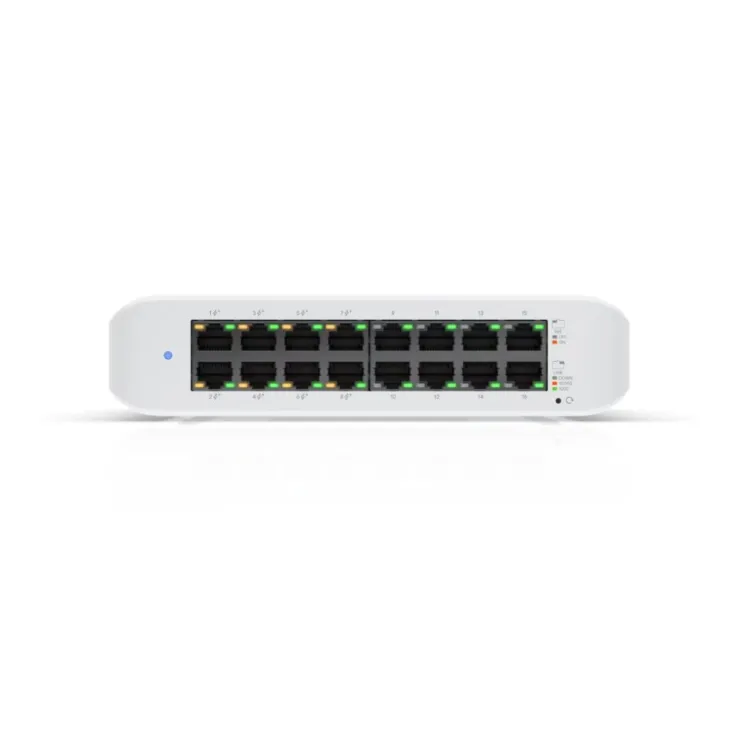 UBIQUITI UniFi Desktop 16 Port Gigabit Switch with PoE, 45W total