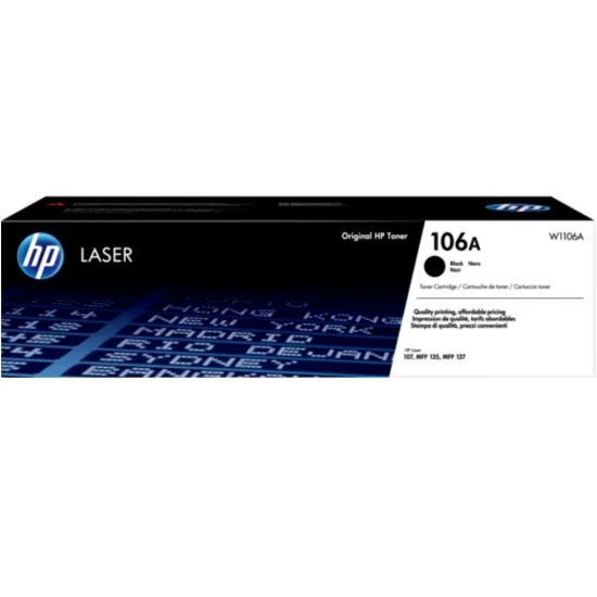 HP 106A Black Original Laser Toner Cartridge/G0