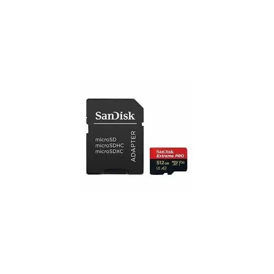 MEM SD MICRO 512GB Sandisk Extreme Pro A1, V30, U3 + A