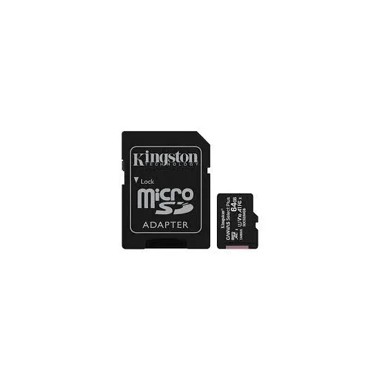 MEM SD MICRO 64GB Kingston Canvas Select Plus + Adapter SDCS3/64GB