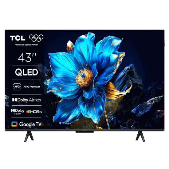 TCL 43P7K QLED TV 43 ultra HD, Google TV smart, AiPQ processor, Dolby Atmos,slim dizajn(bez okvira)