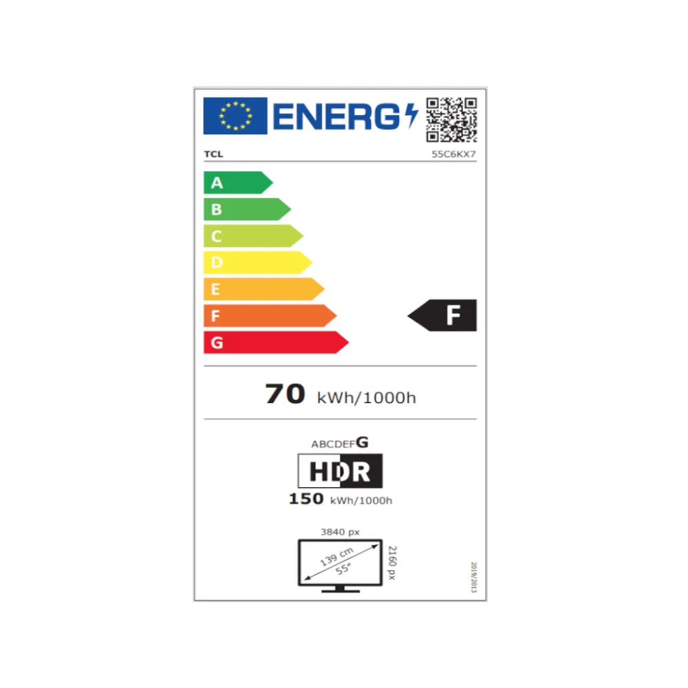 TCL 55C6K mini LED TV 55 ultra HD, Google TV smart, 512 Local Dimming Zones, 144Hz, Onkyo 2.1
