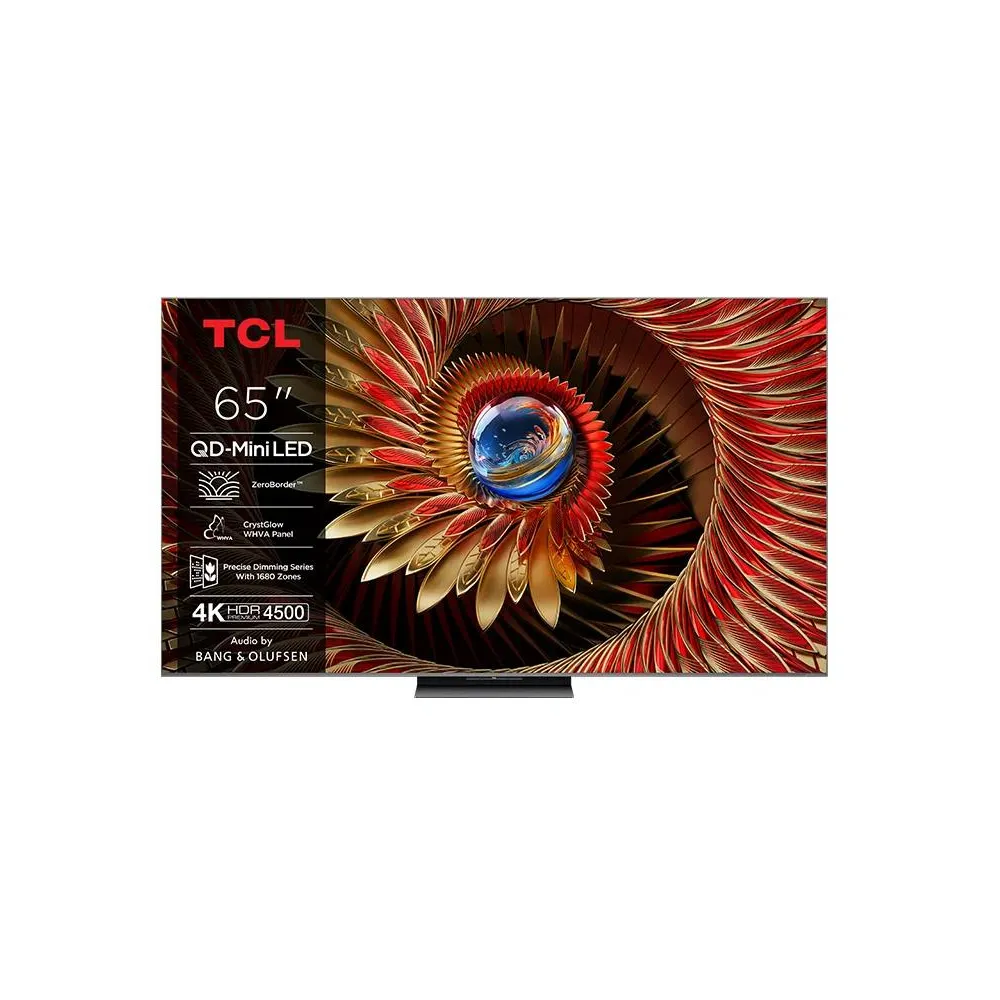 TCL 65C8K QD-mini LED TV 65 , Google TV OS, refresh rate 144Hz, Bang&Olufsen audio, ZeroBorder