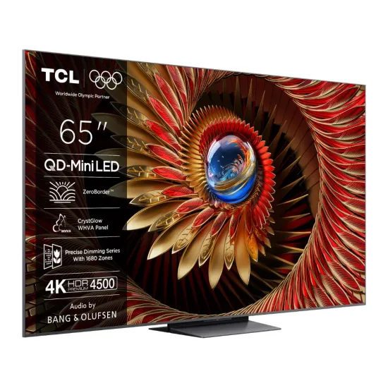TCL 65C8K QD-mini LED TV 65 , Google TV OS, refresh rate 144Hz, Bang&Olufsen audio, ZeroBorder