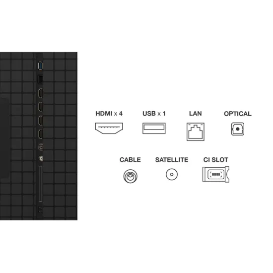 TCL 65C8K QD-mini LED TV 65 , Google TV OS, refresh rate 144Hz, Bang&Olufsen audio, ZeroBorder