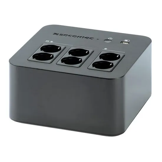 Socomec UPS NeTYS PL 600VA/360W 230V 50/60Hz, 4+2 SCHUKO (ŠUKO), USB, Offline
