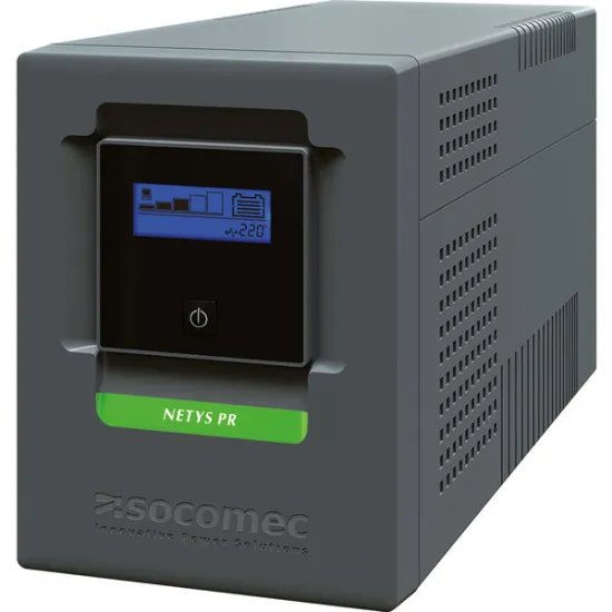 Socomec UPS NeTYS PR-MT 1500VA/1050W 230V 50/60Hz, AVR, RJ45, USB, LCD, Line interactive, Sinewave
