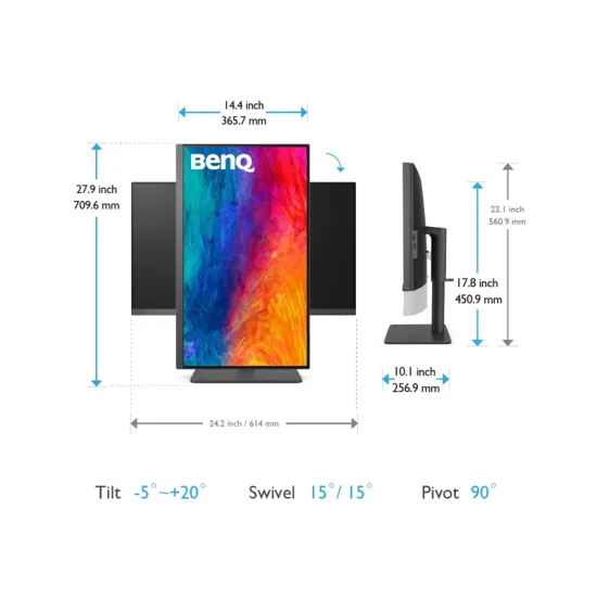27 inča PD2705U 4K 3840x2160 IPS USB-C 65W dizajnerski monitor