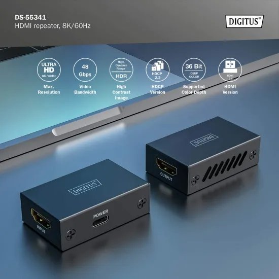 Digitus HDMI Repeater, 8K/60Hz