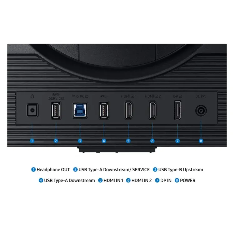 SAMSUNG 4K UHD Odyssey Gaming IPS Monitor G70F, 27 ,180Hz/360Hz FHD, 1 ms,DP/HDMI*2/USB, HAS, PIVOT