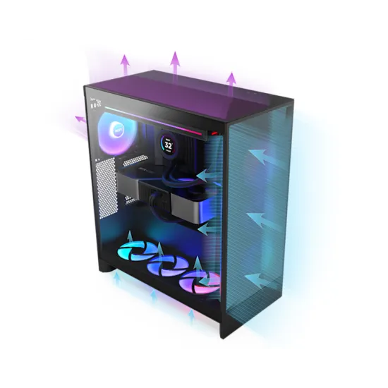 H7 Flow RGB kućište belo (CM-H72FW-R1)