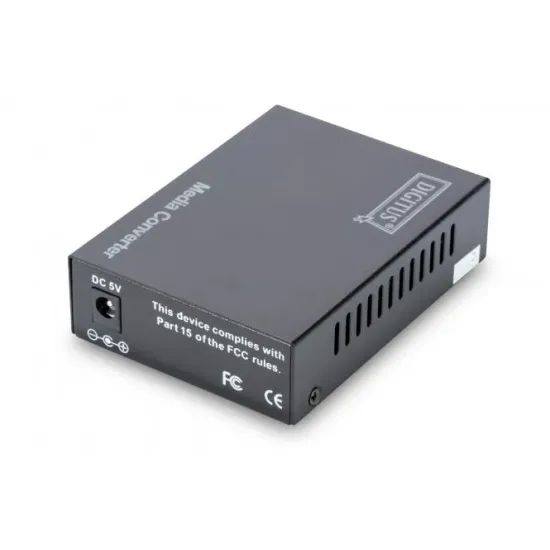 Digitus Media Converter RJ45/SFP, 10/100/1000Mbps (Gigabit), 1x RJ-45, 1x SFP slot, external