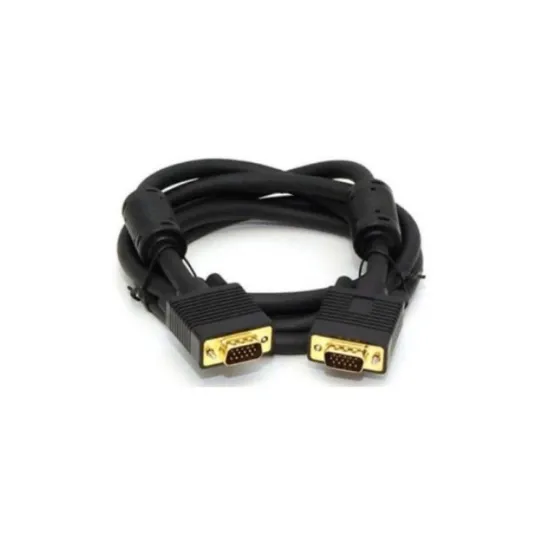 Kabl VGA D-sub M/M 1.8m HQ feritno jezgro crni
