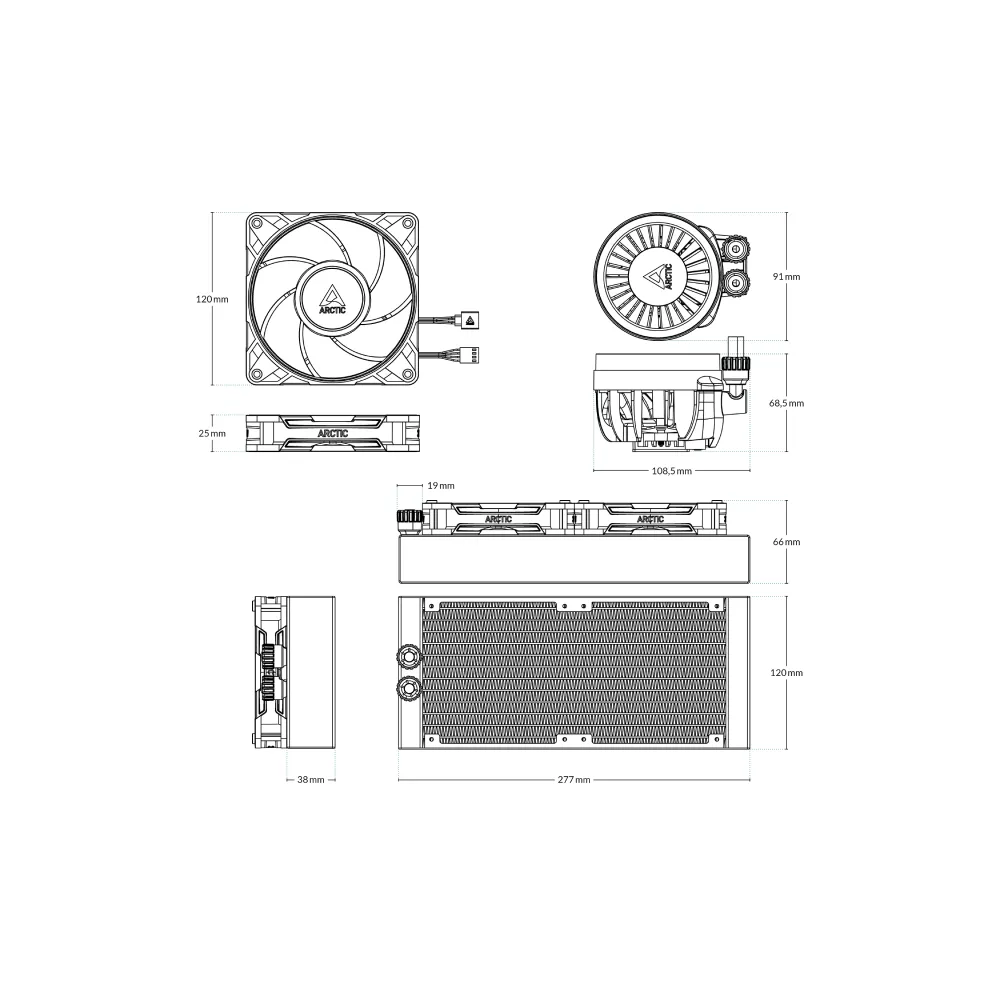 Liquid Freezer III Pro 240 Black vodeno hlađenje (ACFRE00178A)