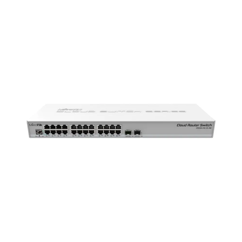 MIKROTIK (CRS326-24G-2S+RM) RouterOS L5 ili SwitchOS dual boot switch sa SFP+ modulima