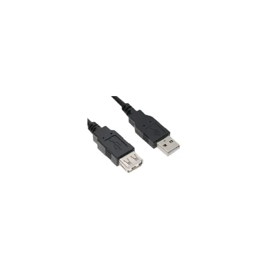E-GREEN Kabl 2.0 USB A - USB A M/F (nastavak) 10m crni (sa pojačivačem)