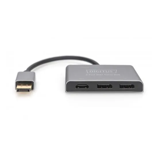 Digitus Adapter video Hub DisplayPort - 2x DisplayPort + HDMI