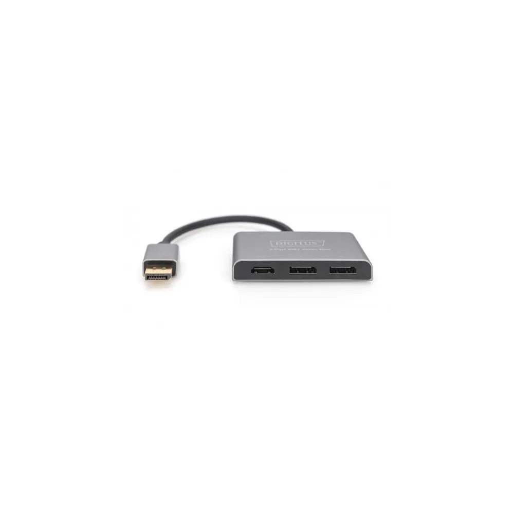 Digitus Adapter video Hub DisplayPort - 2x DisplayPort + HDMI