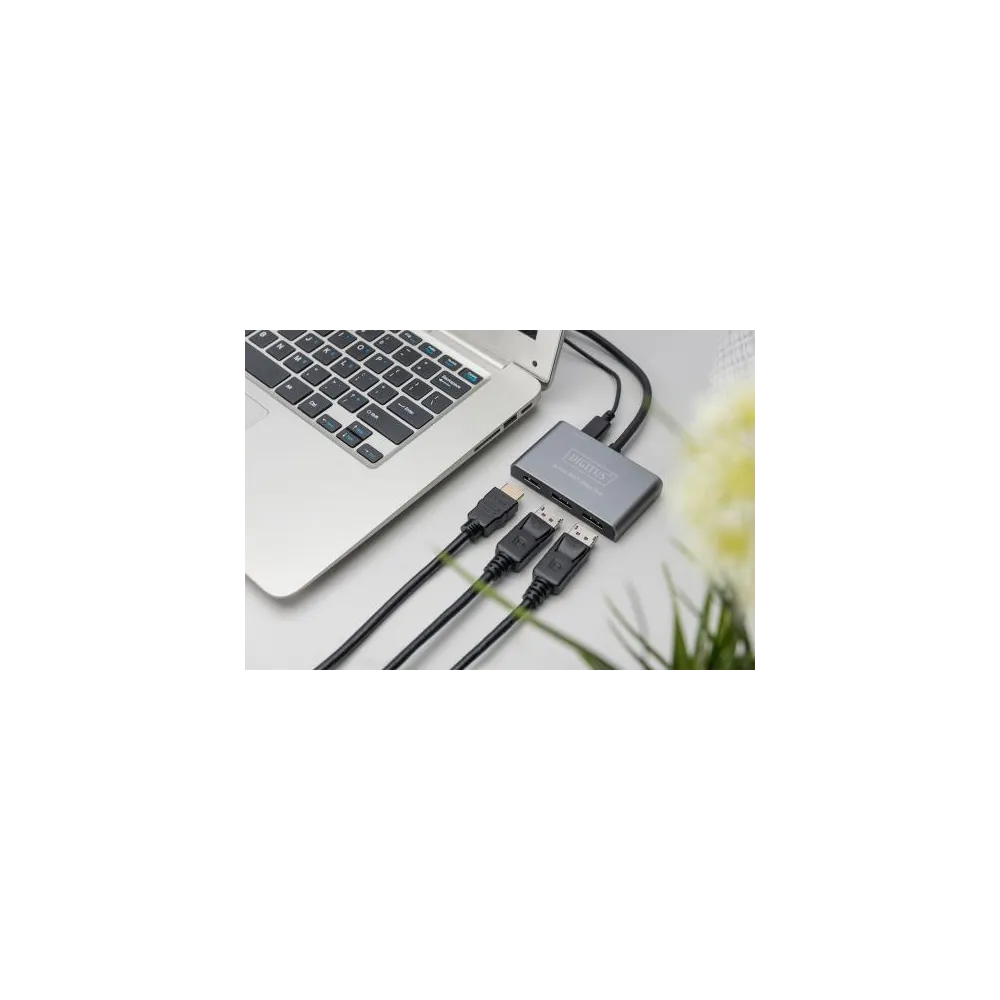 Digitus Adapter video Hub DisplayPort - 2x DisplayPort + HDMI