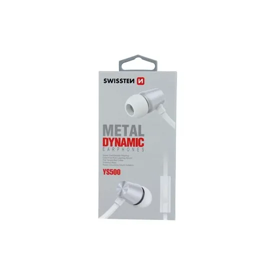 Swissten Slušalice Dynamic YS500 Silver/White
