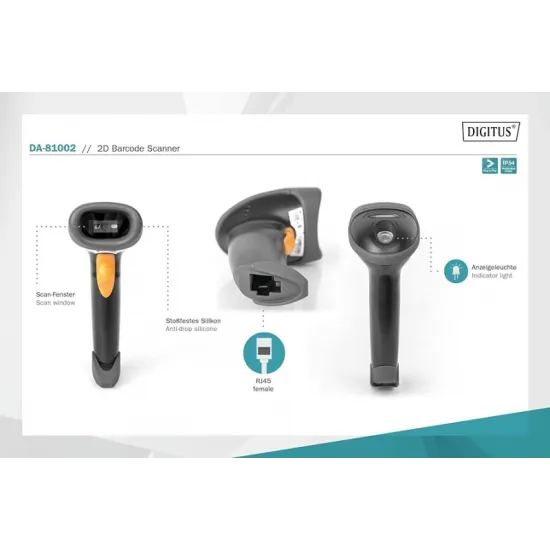 Digitus Barcode Scanner 2D bi-directional