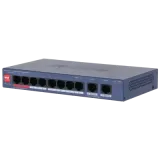 Dahua Switch CS4010-8GT-110, 8x 10/100/1000Mbps RJ45 PoE+ ports, 2x SFP port, cloud managed, Layer 2, 110W PoE budget, desktop d