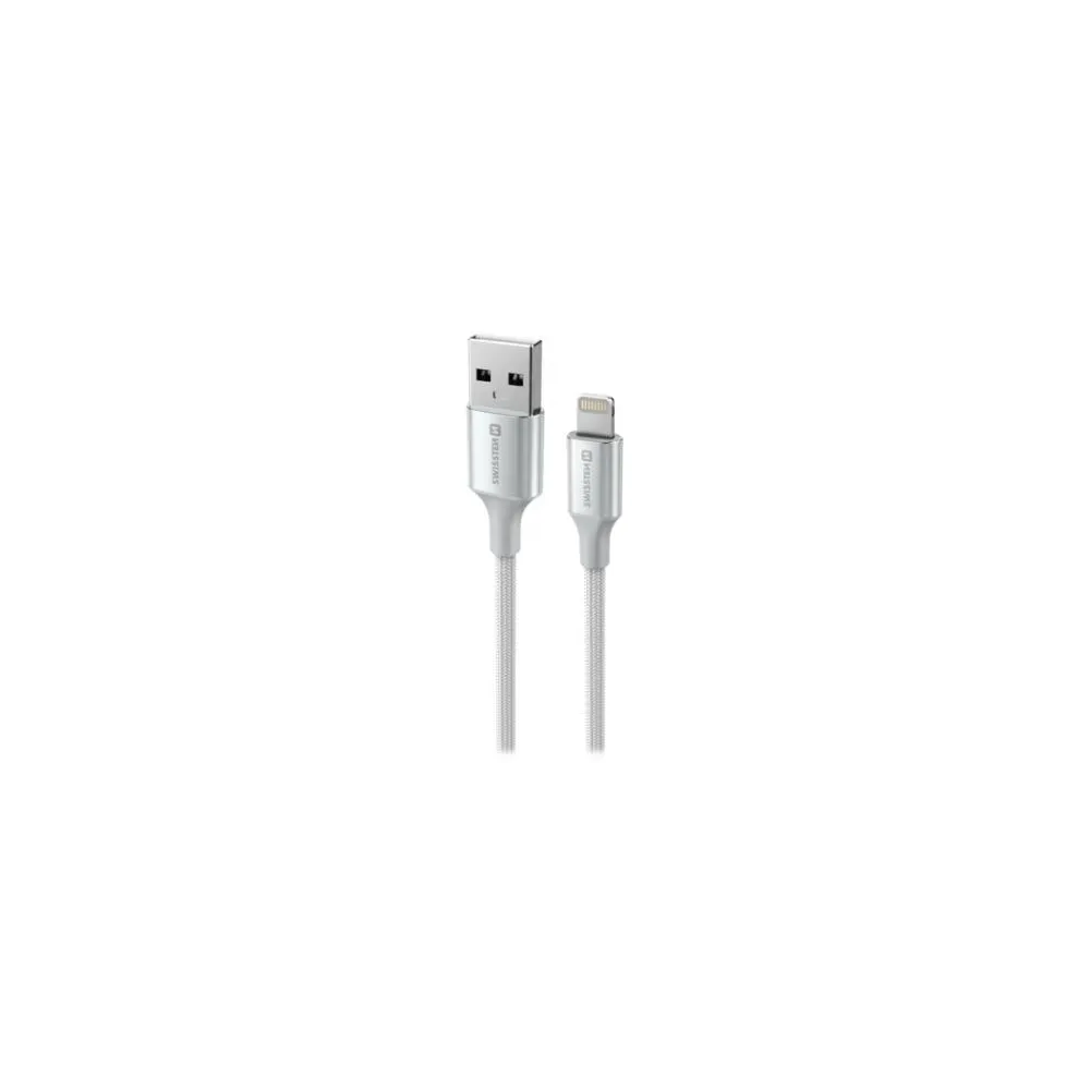 Swissten Data cable textile II USB/Lightning 1.5m White