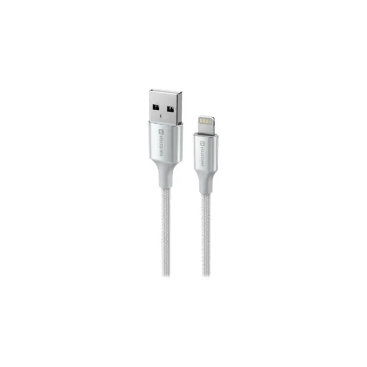 Swissten Data cable textile II USB/Lightning 1.5m White