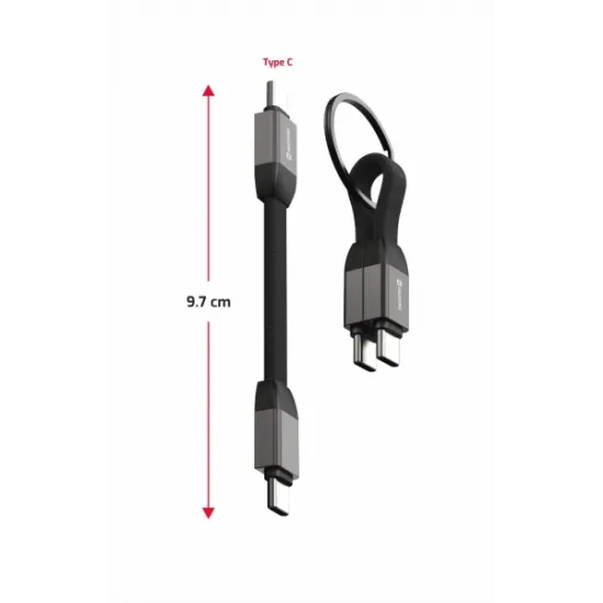 Swissten Kabl Magnetic keychain USB-C / USB-C 9.7cm