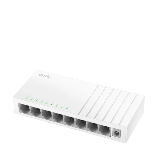 CUDY Switch FS108D, 8x 10/100Mbps RJ45 ports, unmanaged, plug-and-play, desktop/wall-mount design
