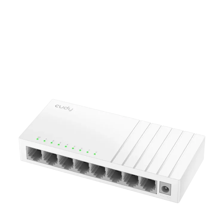 CUDY Switch FS108D, 8x 10/100Mbps RJ45 ports, unmanaged, plug-and-play, desktop/wall-mount design