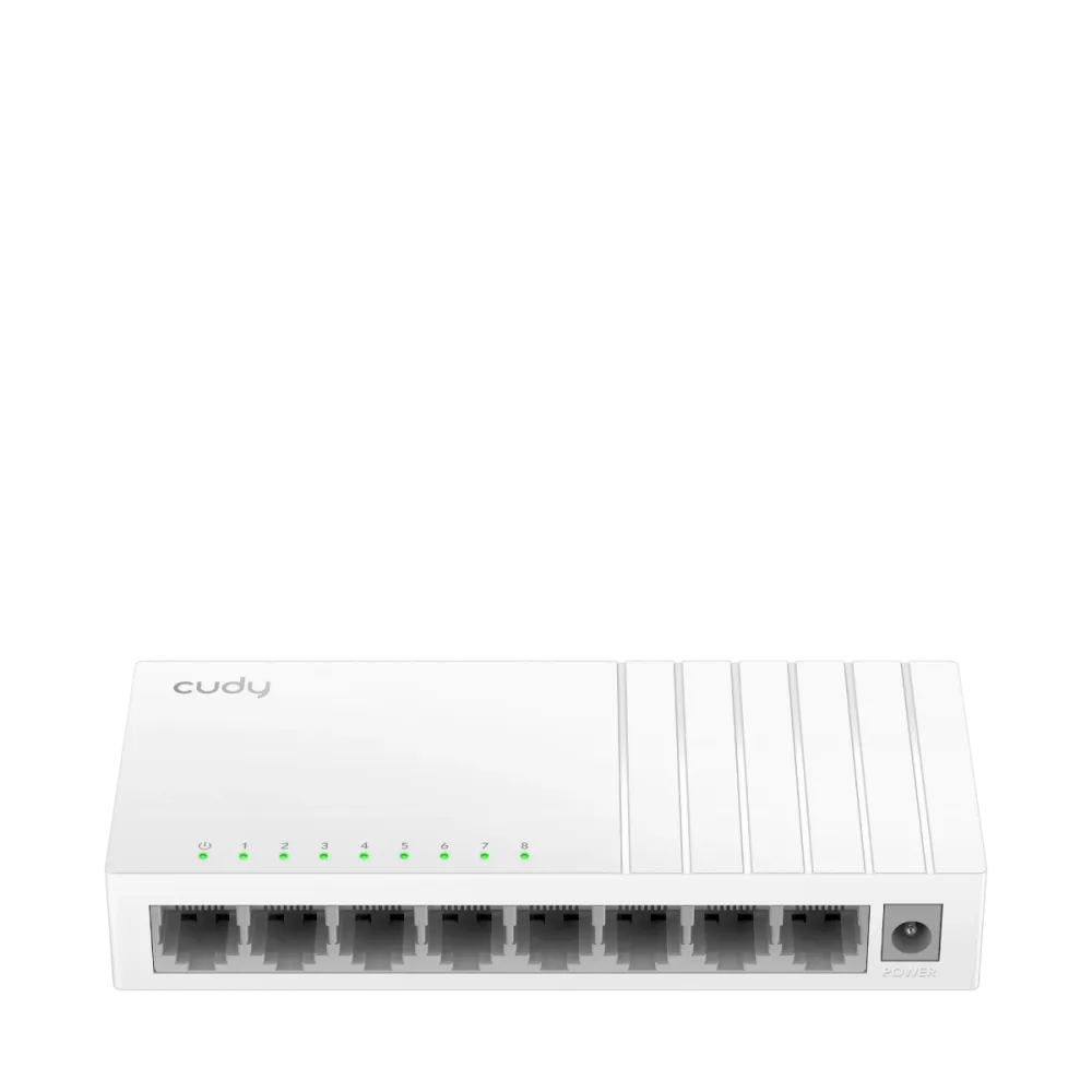 CUDY Switch FS108D, 8x 10/100Mbps RJ45 ports, unmanaged, plug-and-play, desktop/wall-mount design