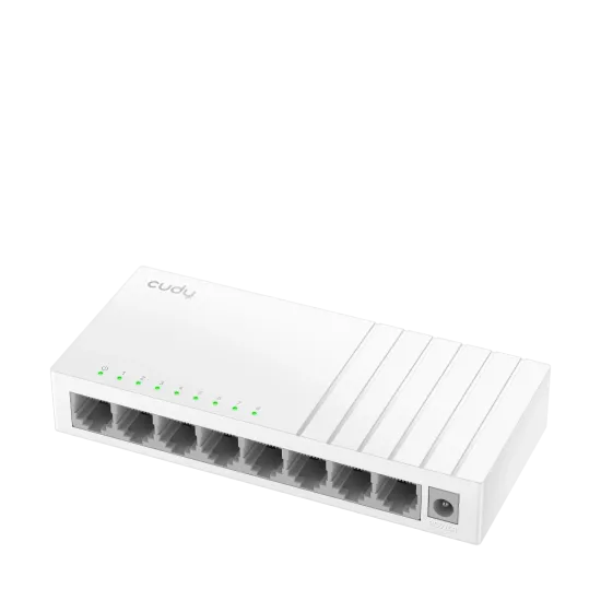 CUDY Switch FS108D, 8x 10/100Mbps RJ45 ports, unmanaged, plug-and-play, desktop/wall-mount design